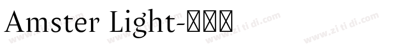 Amster Light字体转换